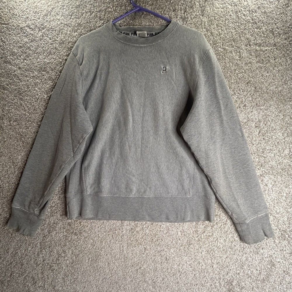 Pink Victorias Secret Crewneck Sweatshirt Women's Size‎ Medium Gray